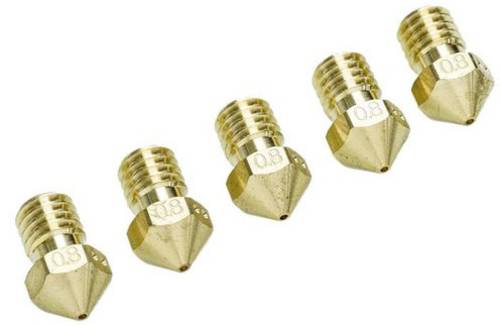 Ultimaker Nozzle Pack 0,8mm Passend für (3D Drucker): 2+, UltiMaker 2 Extended+ UM2+ Nozzle Pack 5x von Ultimaker