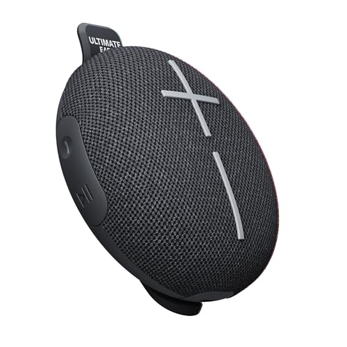 Ultimate Ears MINIROLL Ultraportabler wasserdichter Bluetooth-Lautsprecher, starker Bass, staubdicht nach IP67, 40 m Reichweite – Gentle Black von Ultimate Ears