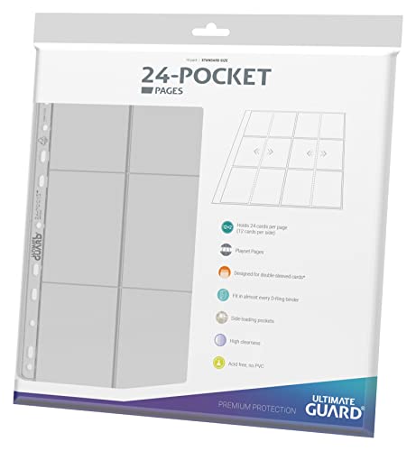 Ultimate Guard 24-Pocket QuadRow Pages Side-Loading Transparent (10) von Ultimate Guard