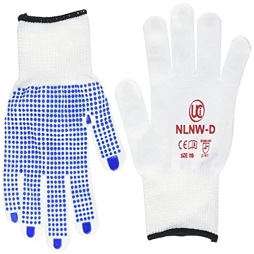 Ultimate Industrial NLNW-D/07 NLNW-D Nylonhandschuhe, fusselarm, PVC, gepunktet, 1 Paar, Größe 7/S, Weiß Ultimate Industrial NLNW-D/07 NLNW-D Nylonhandschuhe, fusselarm, PVC, gepunktet, 1 Paar, Größe 7/S, Weiß von Ultimate Industrial