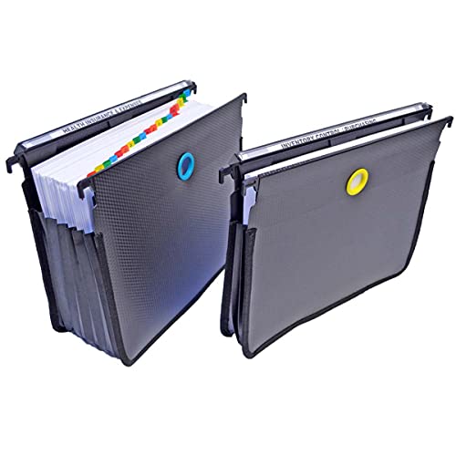 Ultimate Büro Expansion polymagnifiles (Set von 2), Letter Size, schwarz Ordner 5" Expanding Files (set of 2) schwarz von Ultimate Office