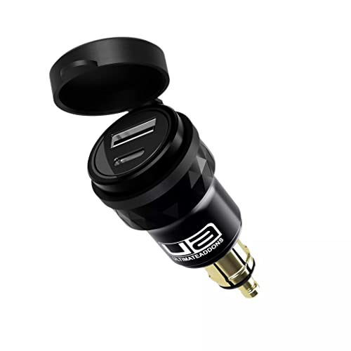 Ultimateaddons Din Hella Zusatzsteckdose Dual Ladeger�t mit USB und Typ C von Ultimateaddons