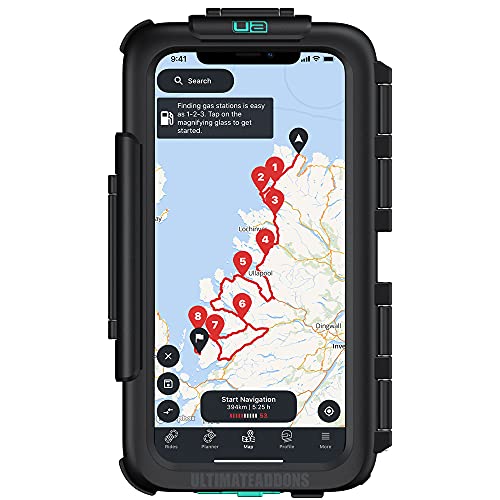 Ultimateaddons Motorrad IPX5 wasserdichte Handytasche - Kompatibel mit iPhone XR / 11 von Ultimateaddons