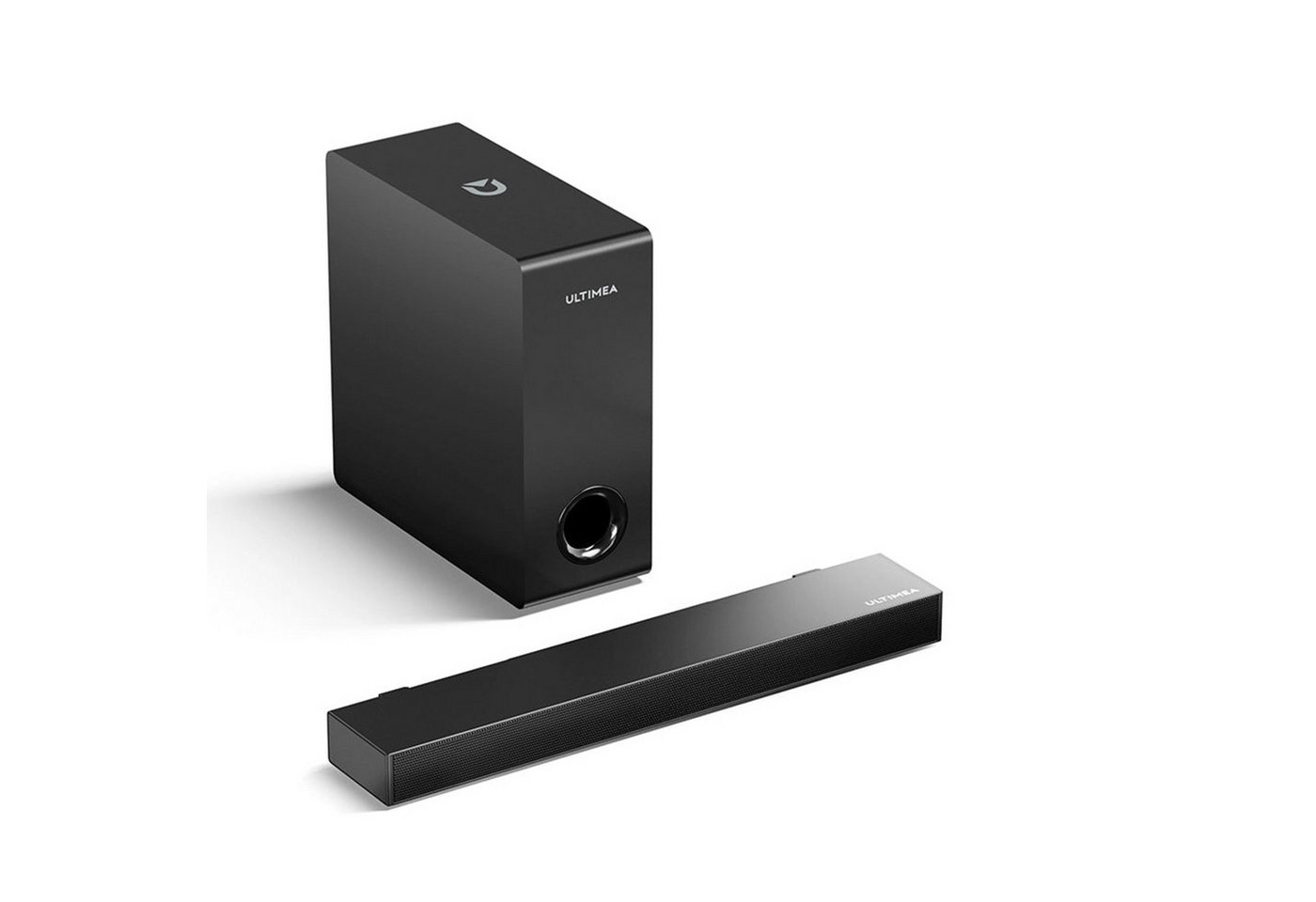 Ultimea 2.1 Soundsystem (160 W, Soundbar mit Subwoofer Minimales Design, Schlank und doch mächtig) von Ultimea