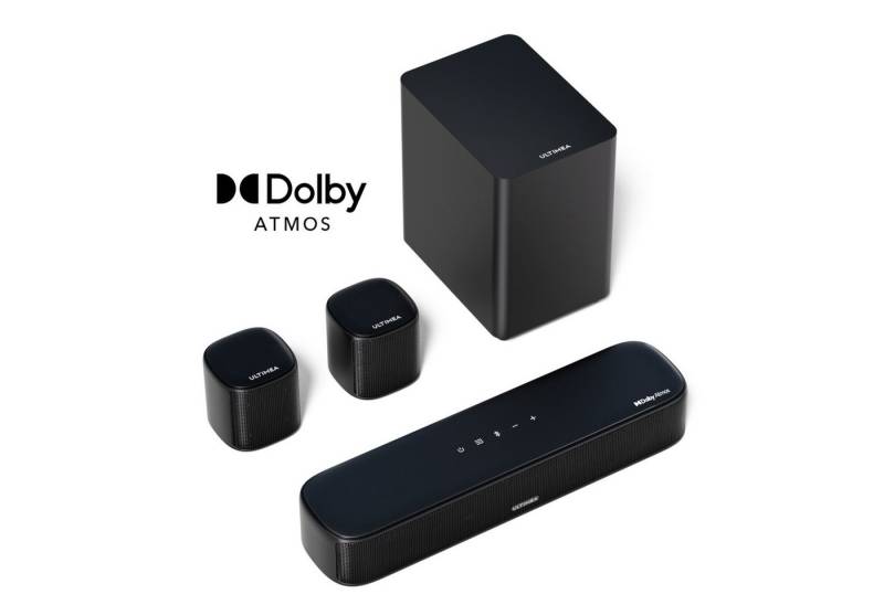Ultimea Aura A50 Pro 5.1 Soundsystem 5.1ch Soundbar (Bluetooth, HDMI, 280 W, Soundbar mit Dolby Atmos für Home Theater mit App Steuerung) von Ultimea