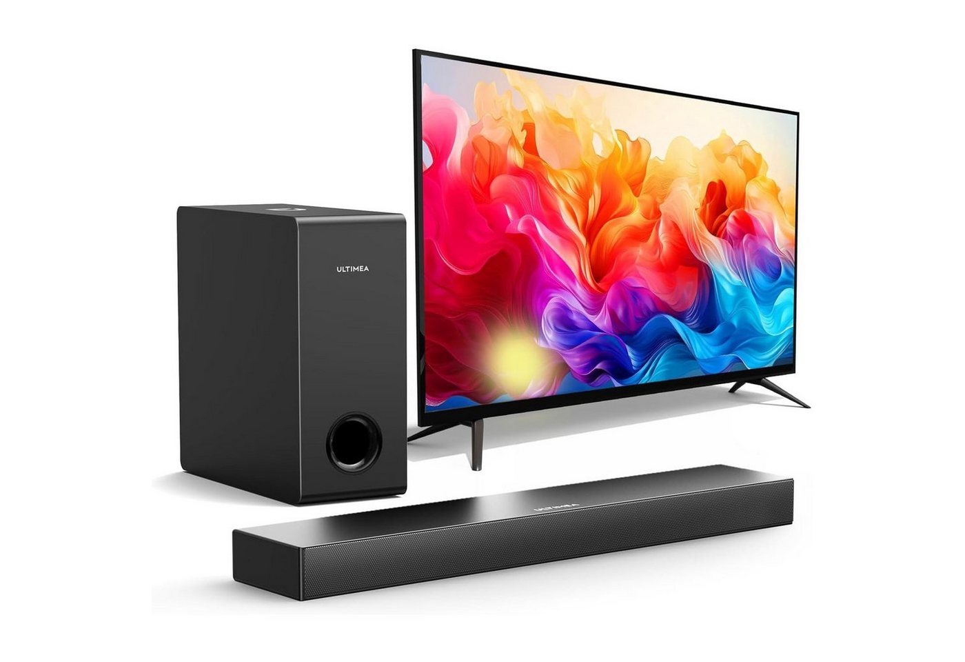 Ultimea Nova S40 Soundbar 2.1 (160 W, 5,25'' Tieftöner, BASSMAX, Schlanken 3,8-cm-Design) von Ultimea