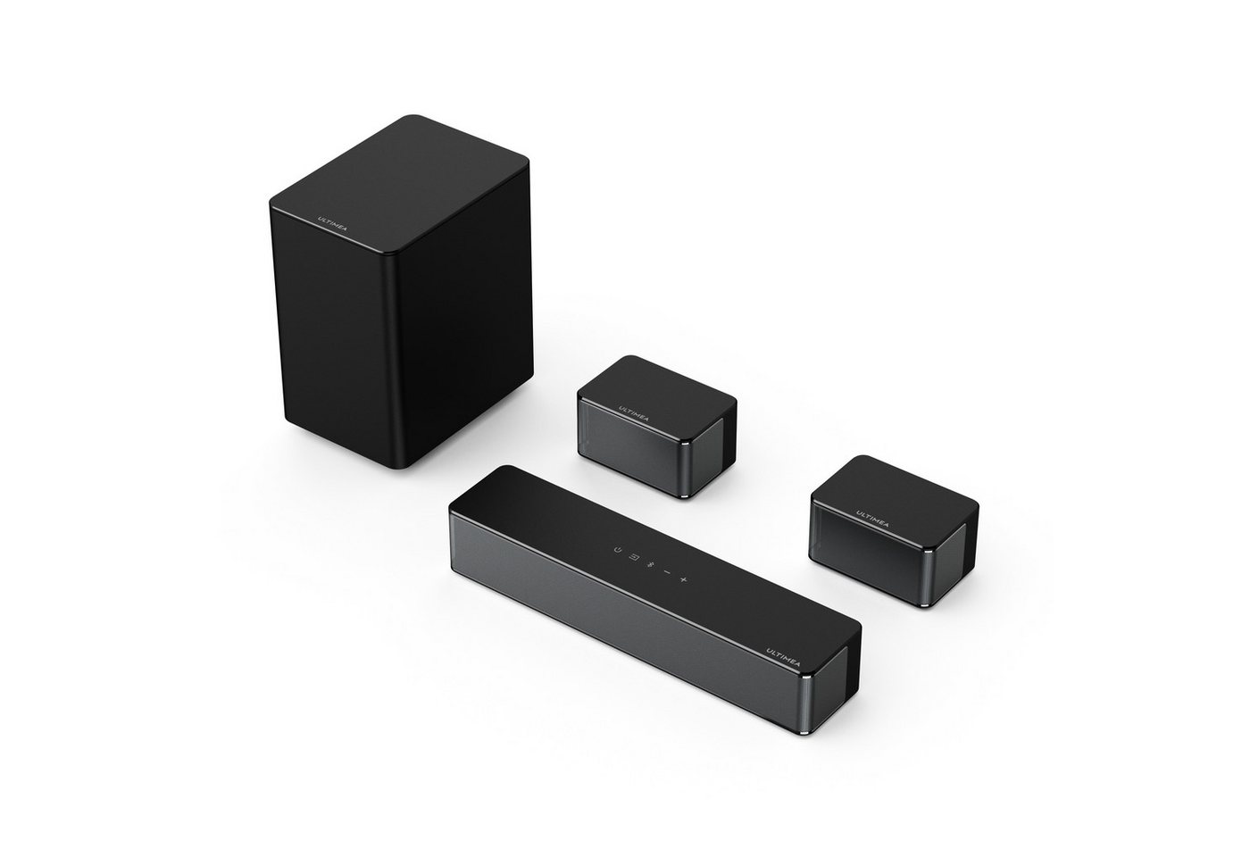 Ultimea Poseidon D50 5.1 Surround Soundbar (320 W, Mit Subwoofer und Rear-Lautsprechern, Surround und Bass Einstellbare) von Ultimea