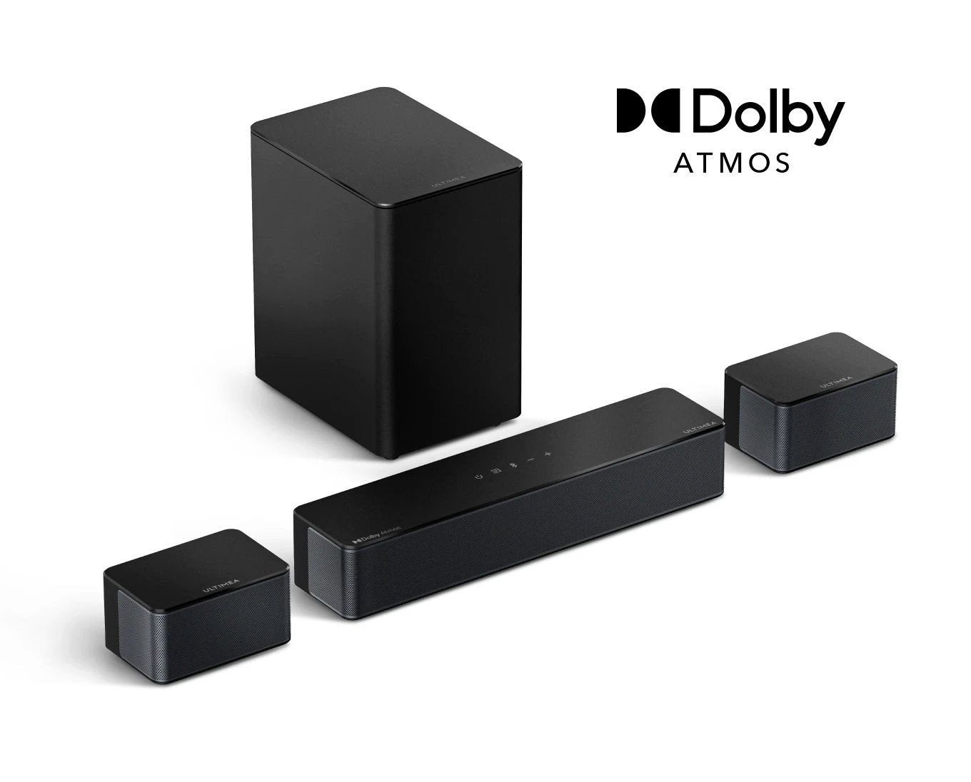 Ultimea Poseidon D60 5.1 Dolby Atmos Soundbar (410 W, 3D Surround Sound TV Lautsprecher für Heimkino mit einstellbarem Bass) von Ultimea