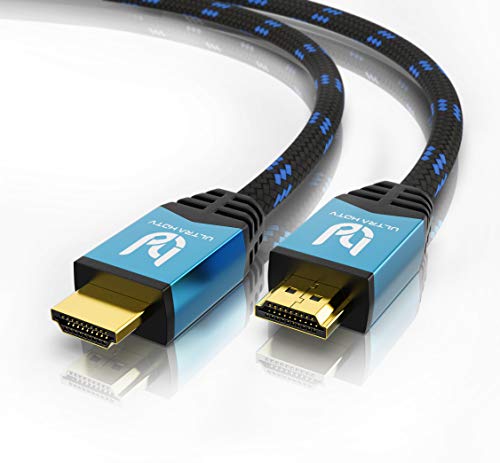 Ultra HDTV 4K HDMI-Kabel 10 Meter lang inkl. Knickschutz I High Speed HDMI Kabel 2.0b 18 GBit/s I 4K@60Hz Auflösung bis 4096x2160 Ultra HDTV 4K HDMI-Kabel 10 Meter lang inkl. Knickschutz I High Speed HDMI Kabel 2.0b 18 GBit/s I 4K@60Hz Auflösung bis 4096x2160 von Ultra HDTV