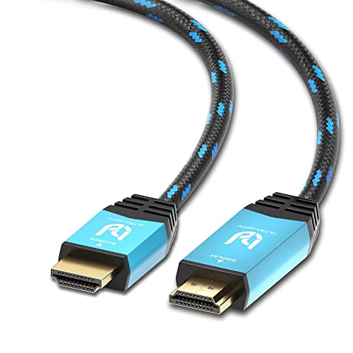 Ultra HDTV 4K HDMI-Kabel 20 Meter lang I High Speed HDMI Kabel 2.0b 18 GBit/s I 4K@60Hz Auflösung bis 4096x2160 - mit Knickschutz, Verstärker Chip von Ultra HDTV