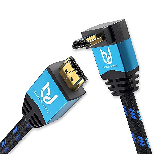 Ultra HDTV 4K HDMI Winkel-Kabel - langes 10 m High Speed HDMI 2.0b Kabel mit 1x 270 Grad Winkel - 4K@60Hz - Auflösung bis 4096x2160 - Knickschutz Ultra HDTV 4K HDMI Winkel-Kabel - langes 10 m High Speed HDMI 2.0b Kabel mit 1x 270 Grad Winkel - 4K@60Hz - Auflösung bis 4096x2160 - Knickschutz von Ultra HDTV