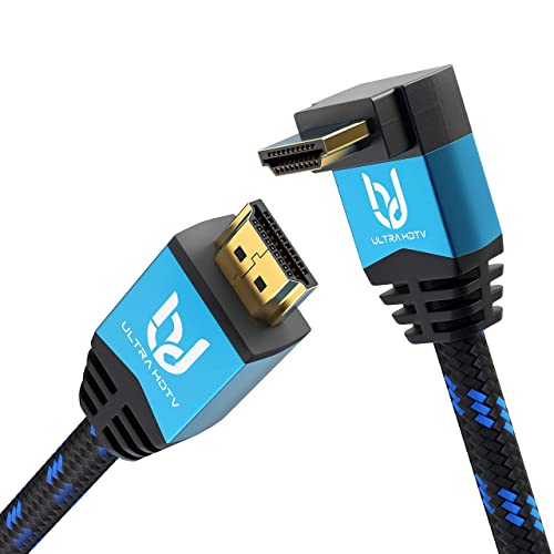 Ultra HDTV 4K HDMI Winkel-Kabel - langes 10 m High Speed HDMI 2.0b Kabel mit 1x 90 Grad Winkel - 4K@60Hz - Auflösung bis 4096x2160 - Knickschutz Ultra HDTV 4K HDMI Winkel-Kabel - langes 10 m High Speed HDMI 2.0b Kabel mit 1x 90 Grad Winkel - 4K@60Hz - Auflösung bis 4096x2160 - Knickschutz von Ultra HDTV
