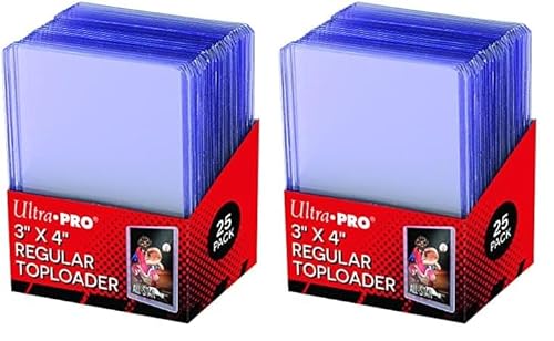 25 Ultra Pro Toploader, Kunststoff - Ultra Clear - Regular - Top Loader - 3" x 4" (Packung mit 2) von Ultra Pro