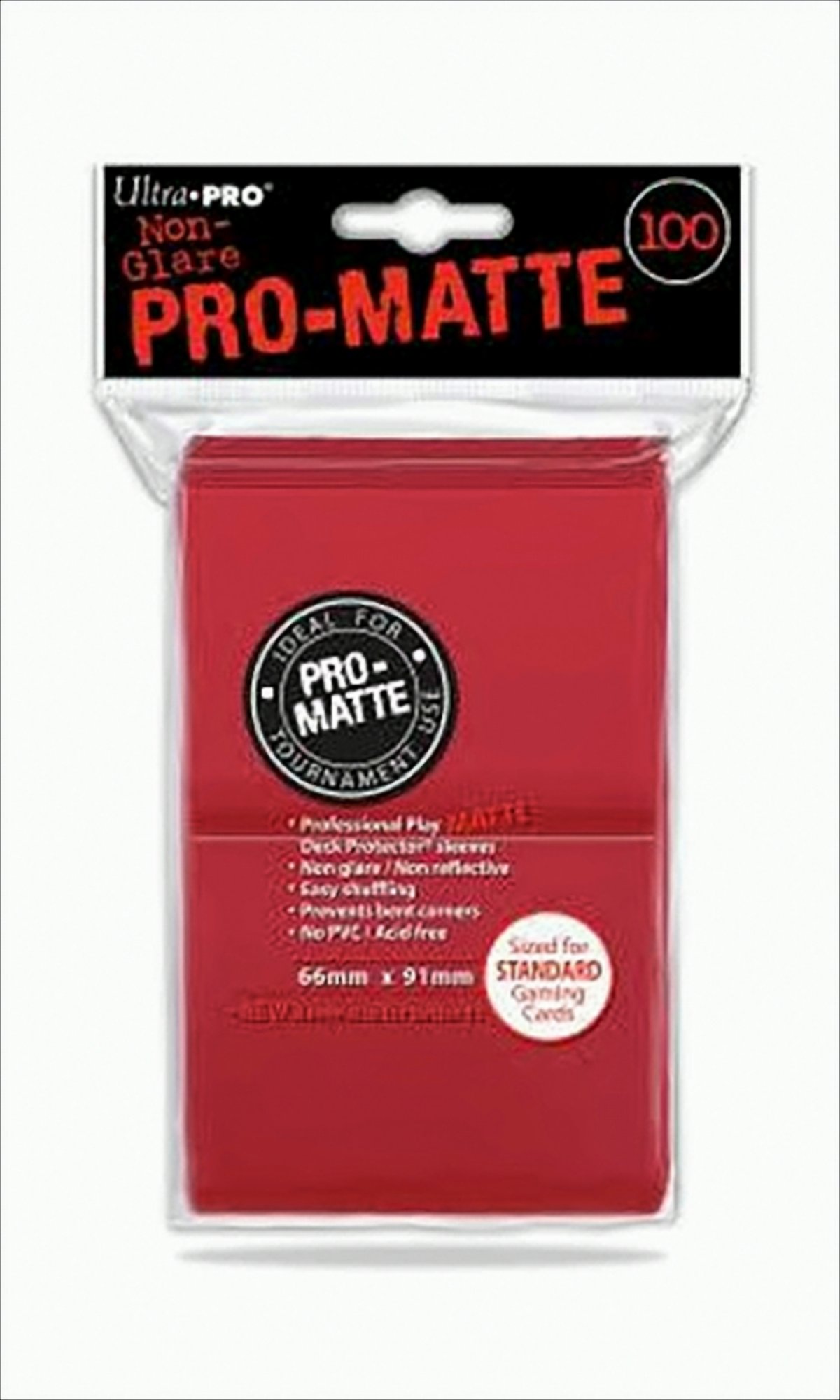 UP Pro-Matte Sleeves red (100 ct.) von Ultra Pro