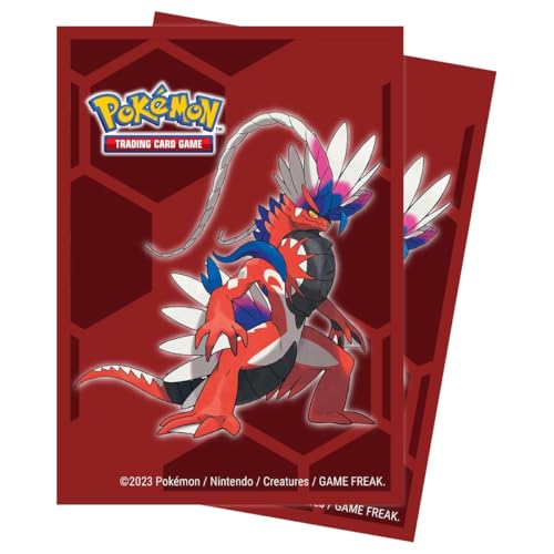 Ultra PRO Pokémon Koraidon Kartenhüllen mit 65 Karat, lebendiges Vollfarb-Kunstwerk von Koraidon, schützt Pokémon-Karten, Sammelkarten und Spielkarten, Größe passend für Karten in Standardgröße von Ultra Pro