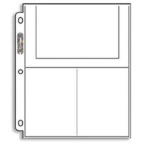 Ultra Pro 3-Pocket-Seiten (4 x 6) - 25 Seiten - Foto oder Postkarte von Ultra Pro