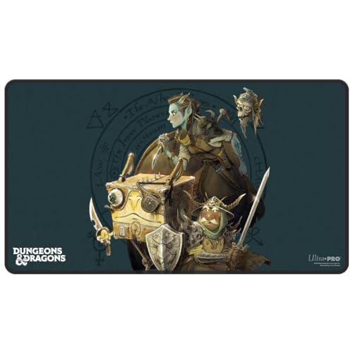 Ultra Pro - Dungeons & Dragons Planescape: Turn of Fortune's Wheel Black Stitched Card Playmat, Use as Oversize Mouse Pad, Gaming Playmat, TCG Card Game Playmat, Protect Cards during Gameplay Ultra Pro - Dungeons & Dragons Planescape: Turn of Fortune's Wheel Black Stitched Card Playmat, Use as Oversize Mouse Pad, Gaming Playmat, TCG Card Game Playmat, Protect Cards during Gameplay von Ultra Pro
