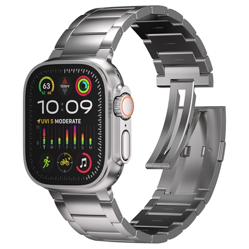 Ultra 2 Titanarmband (Serie 2) für Apple Watch Ultra 2/Ultra 49 mm mit verbesserter Faltschnalle von Ultra Supply Co.