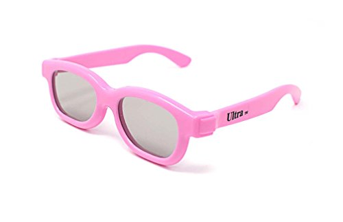2 x passive 3D-Brille für Kinder, universell einsetzbar für passives Fernsehen, Kino und Projektoren wie RealD, Toshiba, LG, Panasonic und mehr. Farbe: rosa 2 x passive 3D-Brille für Kinder, universell einsetzbar für passives Fernsehen, Kino und Projektoren wie RealD, Toshiba, LG, Panasonic und mehr. Farbe: rosa von UltraByEasyPeasyStore