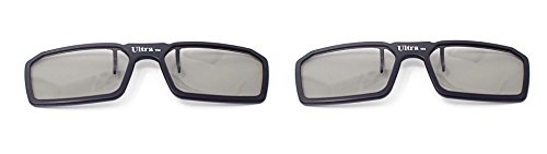 Ultra 2 Schwarz von Clip Auf Passiven 3D-Brillen für Männer Frauen Geeignet Verschreibungspflichtige Brillen Rundschreiben polorized Eyewear-Stil alle Passivfernsehkinos und Projektoren Wie RealdD Ultra 2 Schwarz von Clip Auf Passiven 3D-Brillen für Männer Frauen Geeignet Verschreibungspflichtige Brillen Rundschreiben polorized Eyewear-Stil alle Passivfernsehkinos und Projektoren Wie RealdD von UltraByEasyPeasyStore
