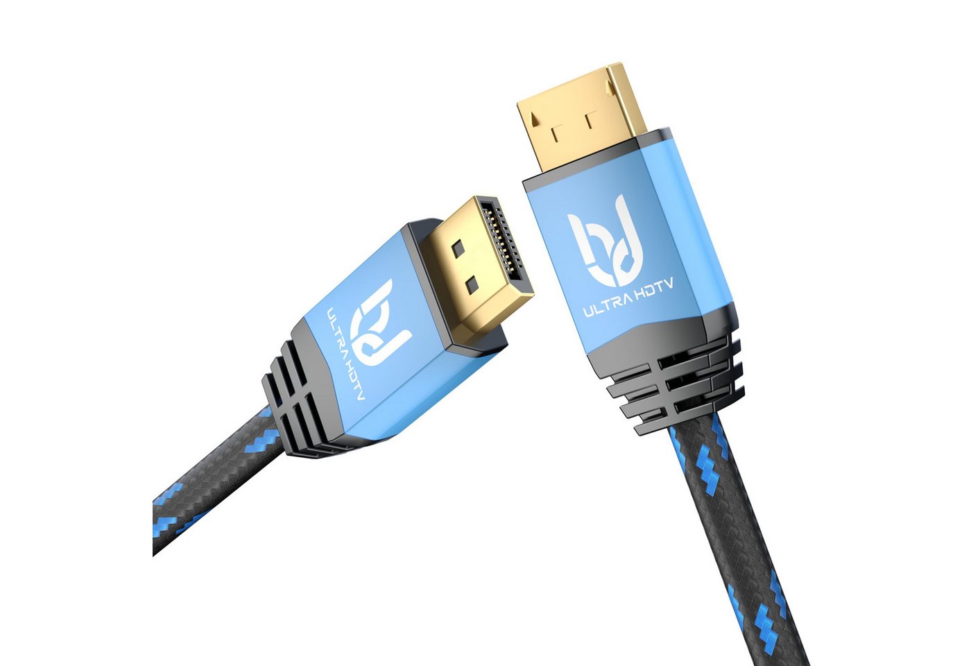 UltraHDTV DisplayPort 1.4 Kabel - DP auf DP HBR3-8K bei 60Hz HDMI-Kabel, HDMI, (200 cm), 4K bei 60Hz/144Hz/120Hz, 5K bei 60Hz, 2K bei 165Hz/240Hz von UltraHDTV