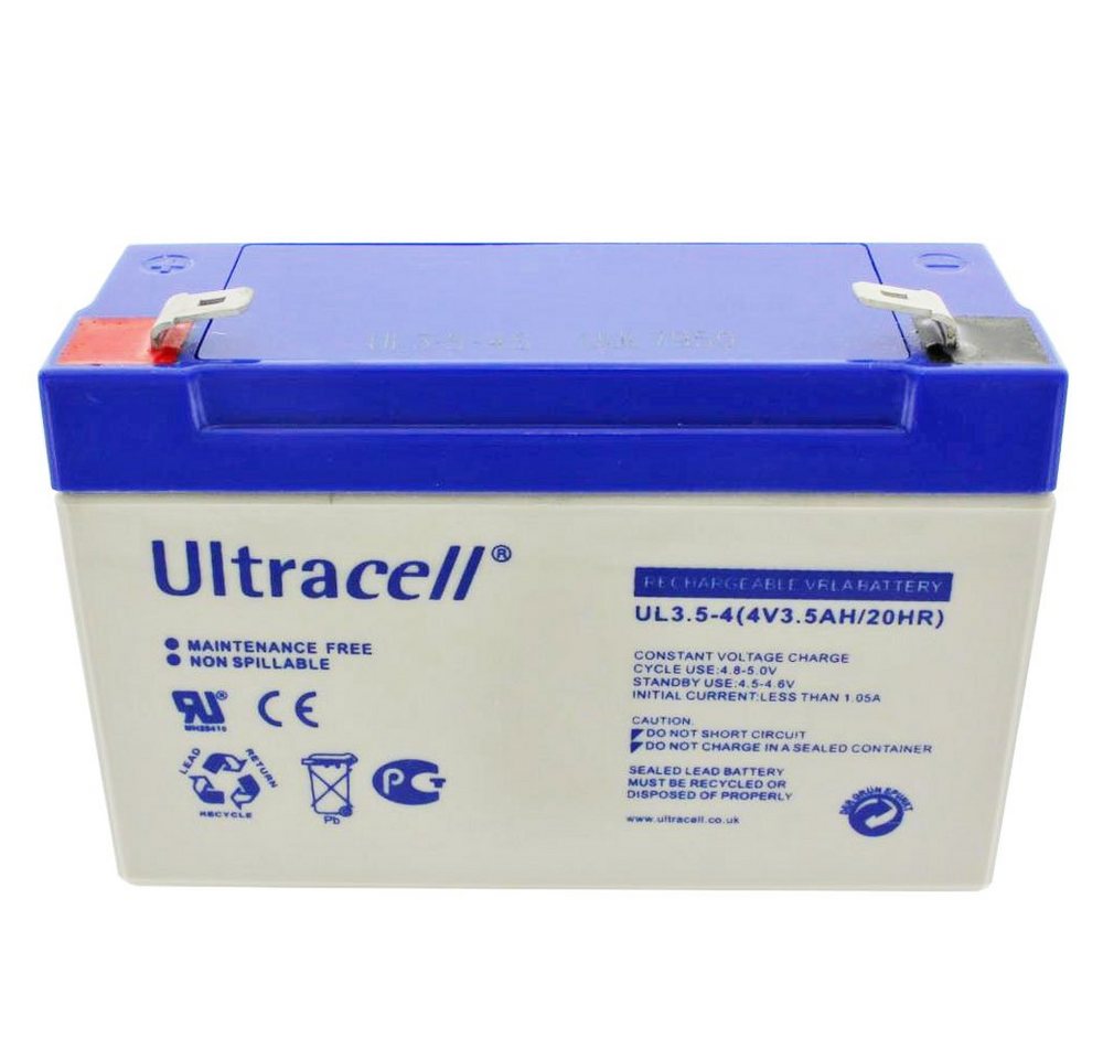 UltraLife Ultracell UL3.5-4 4 Volt Akku 3500mAh, passend für Sonnenschein A504/ Akku 3500 mAh (4,0 V) von UltraLife