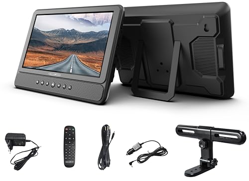 Reflexion Twin Monitor, tragbarer DVD Player für das Auto, 10.1 (25,6 cm) Zoll LCD-Bildschirm mit Haltegurt, Stereo, Elektronisches Antischocksystem, Auto Fernseher von UltraMedia
