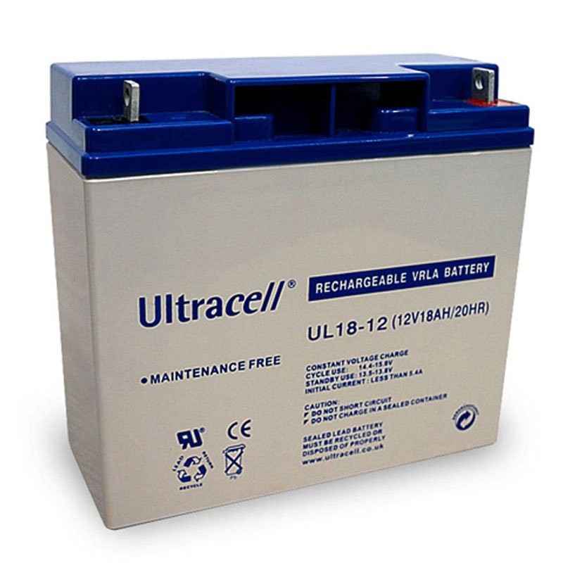 UL18-12 Ultracell Blei-Akku 12 Volt, 18Ah mit M5 Gewinde UL18-12 Ultracell Blei-Akku 12 Volt, 18Ah mit M5 Gewinde von Ultracell