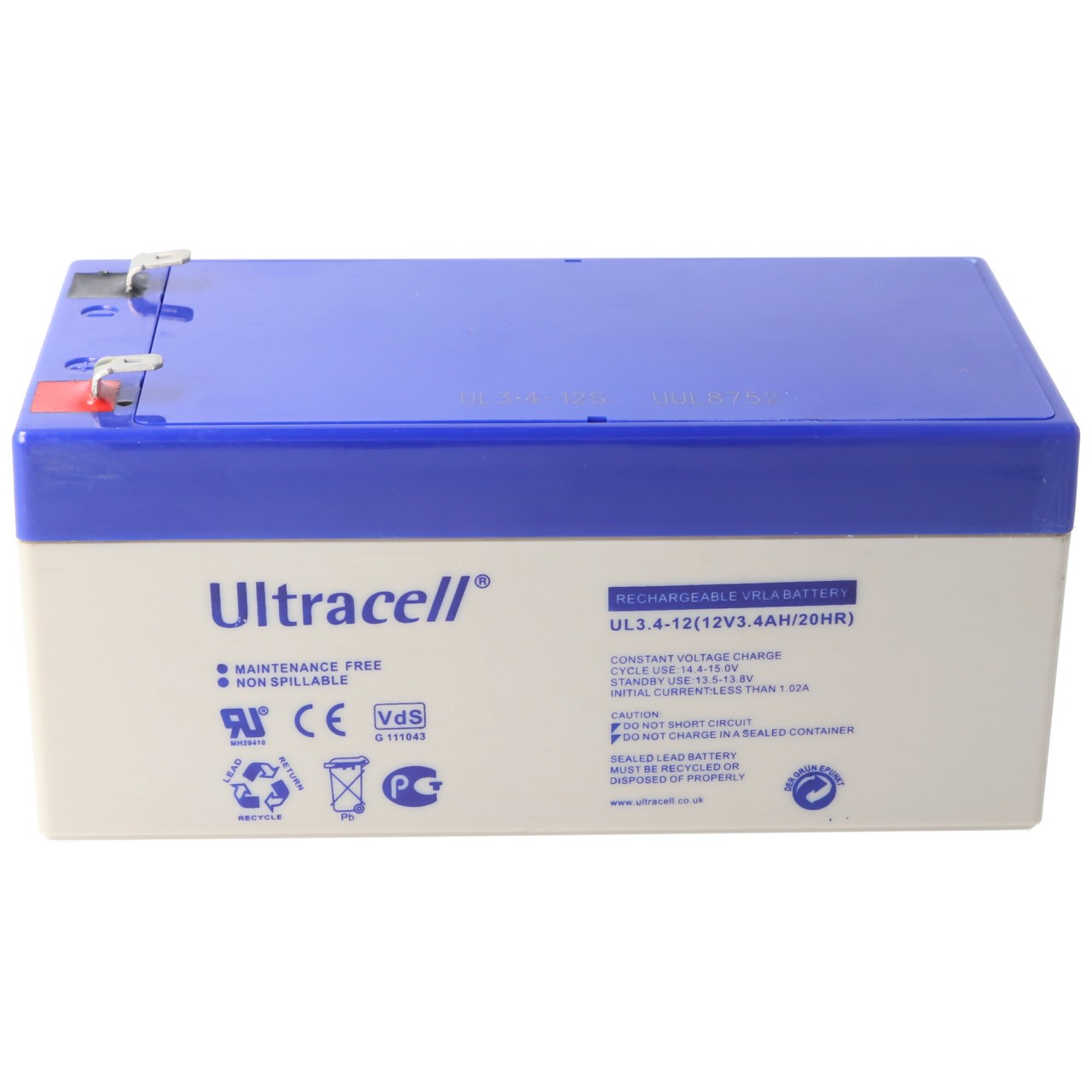 UL3.4-12 Ultracell Blei Akku 12 Volt, 3.4Ah UL3.4-12 Ultracell Blei Akku 12 Volt, 3.4Ah von Ultracell