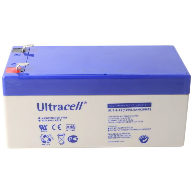 UL3.4-12 Ultracell Blei Akku 12 Volt, 3.4Ah von Ultracell