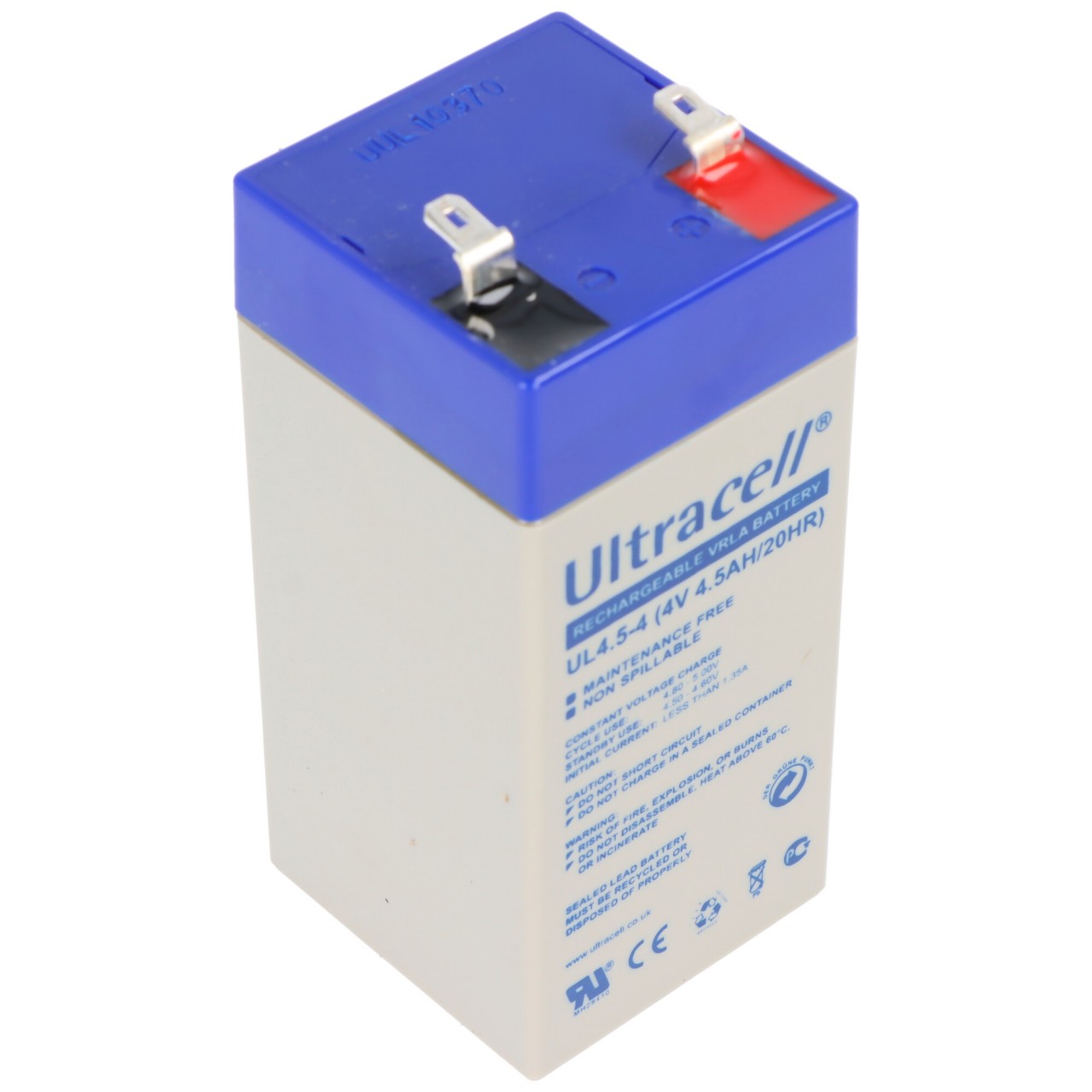 Ultracell Bleiakku 4 V, 4,5Ah (UL4.5-4) - Faston (4,8 mm) Bleiakku von Ultracell