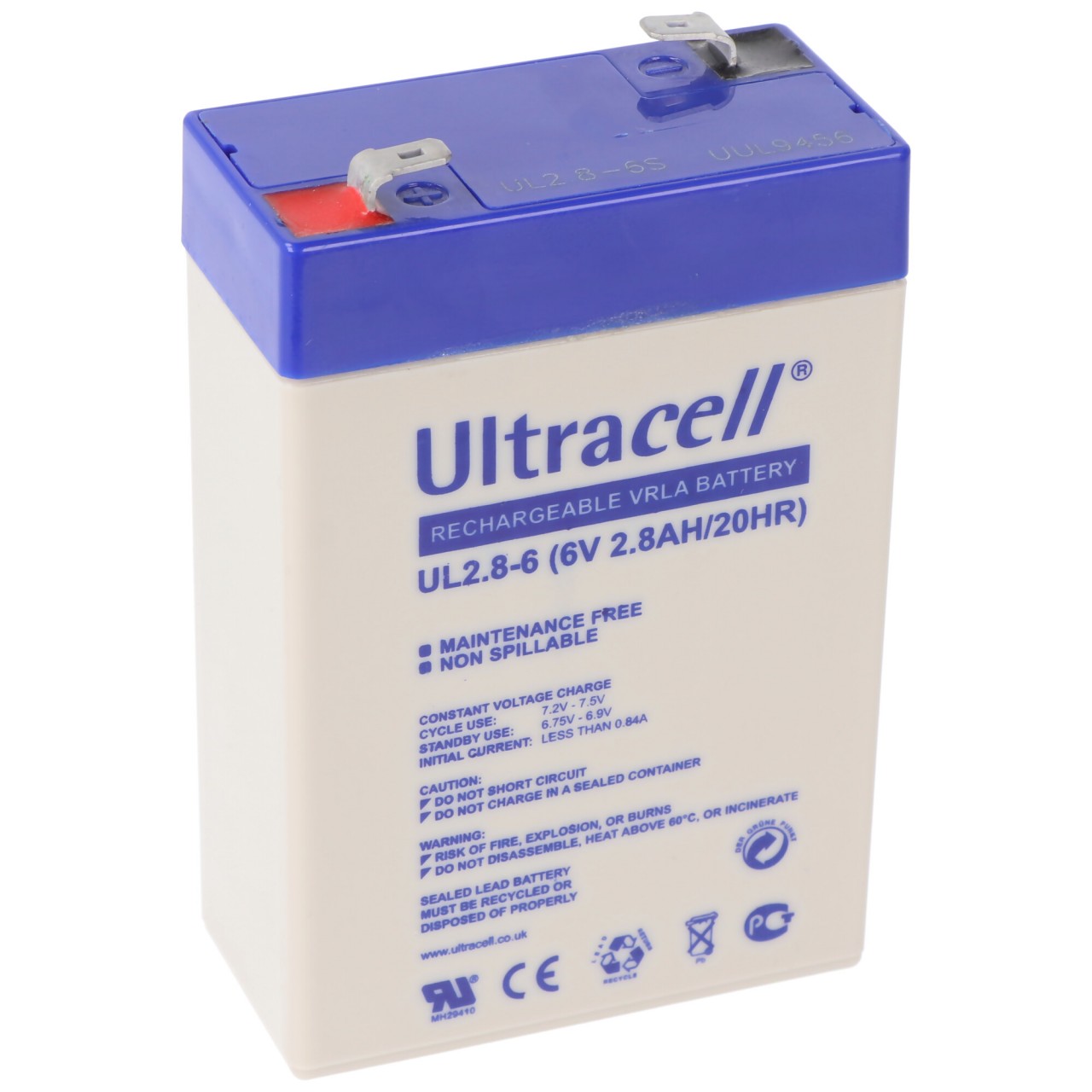 Ultracell UL2.8-6 6V 2,8Ah Bleiakku AGM Blei Gel Akku Ultracell UL2.8-6 6V 2,8Ah Bleiakku AGM Blei Gel Akku von Ultracell