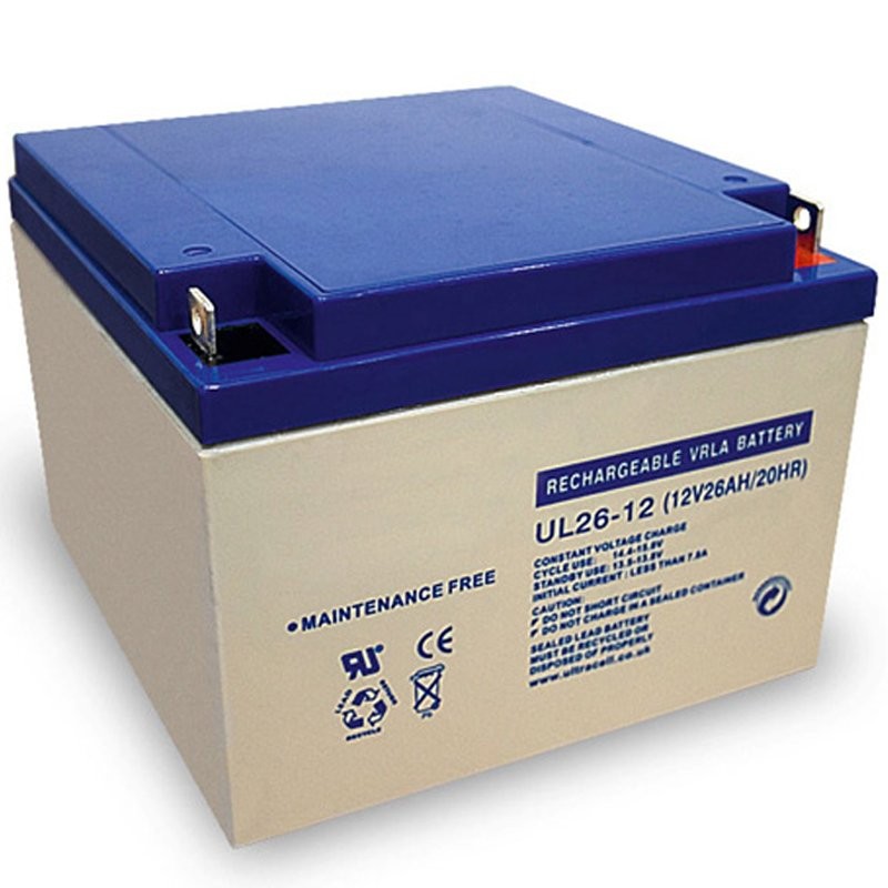Ultracell UL26-12 Blei Akku 12 Volt mit 26Ah und M5 Schraubanschluss Ultracell UL26-12 Blei Akku 12 Volt mit 26Ah und M5 Schraubanschluss von Ultracell