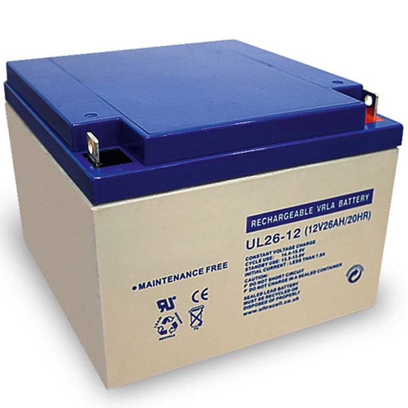 Ultracell UL26-12 Blei Akku 12 Volt mit 26Ah und M5 Schraubanschluss von Ultracell