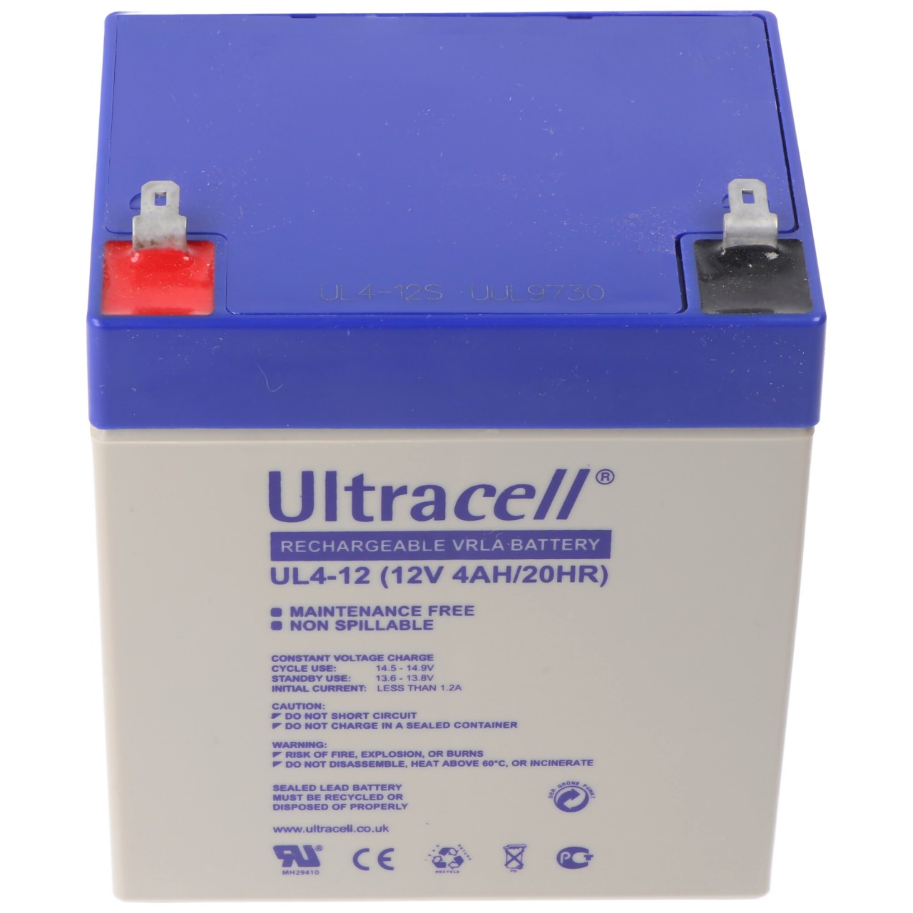 Ultracell UL4-12 12V 4Ah Bleiakku AGM Blei Gel Akku Ultracell UL4-12 12V 4Ah Bleiakku AGM Blei Gel Akku von Ultracell