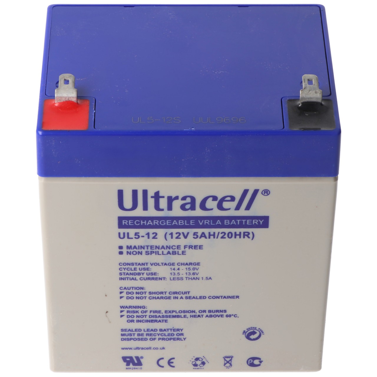 Ultracell UL5-12 12V 5Ah Bleiakku AGM Blei Gel Akku Ultracell UL5-12 12V 5Ah Bleiakku AGM Blei Gel Akku von Ultracell