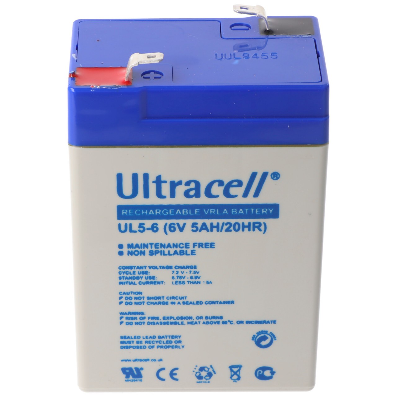 Ultracell UL5-6 6V 5Ah Bleiakku AGM Blei Gel Akku Ultracell UL5-6 6V 5Ah Bleiakku AGM Blei Gel Akku von Ultracell