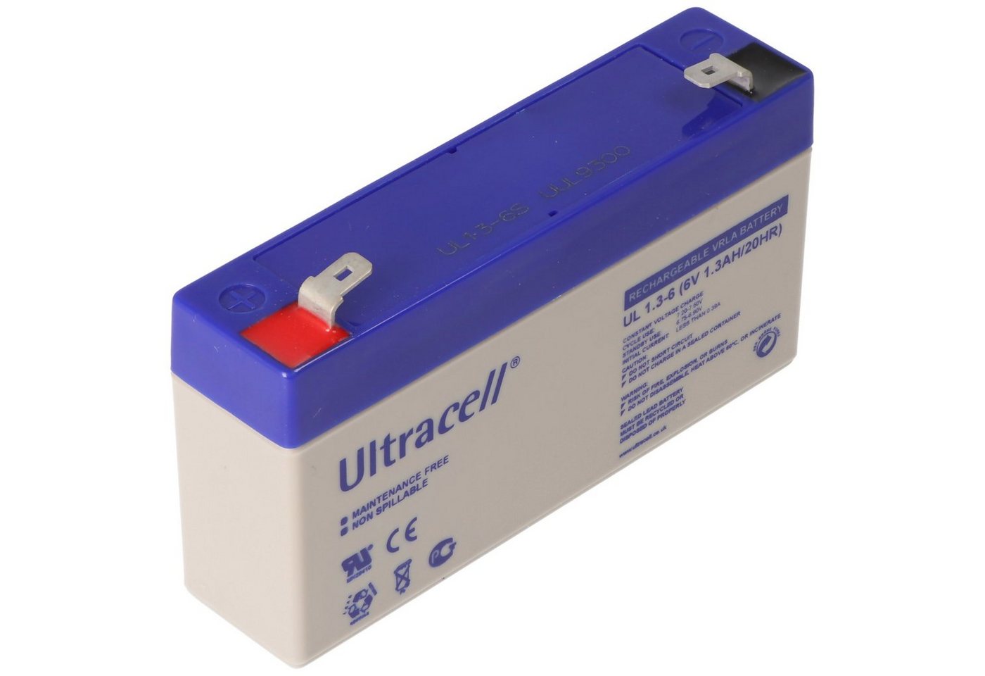 Ultracell Ultracell UL1.3-6 6V 1,3Ah Bleiakku AGM Blei Gel Akku Akku Ultracell Ultracell UL1.3-6 6V 1,3Ah Bleiakku AGM Blei Gel Akku Akku von Ultracell