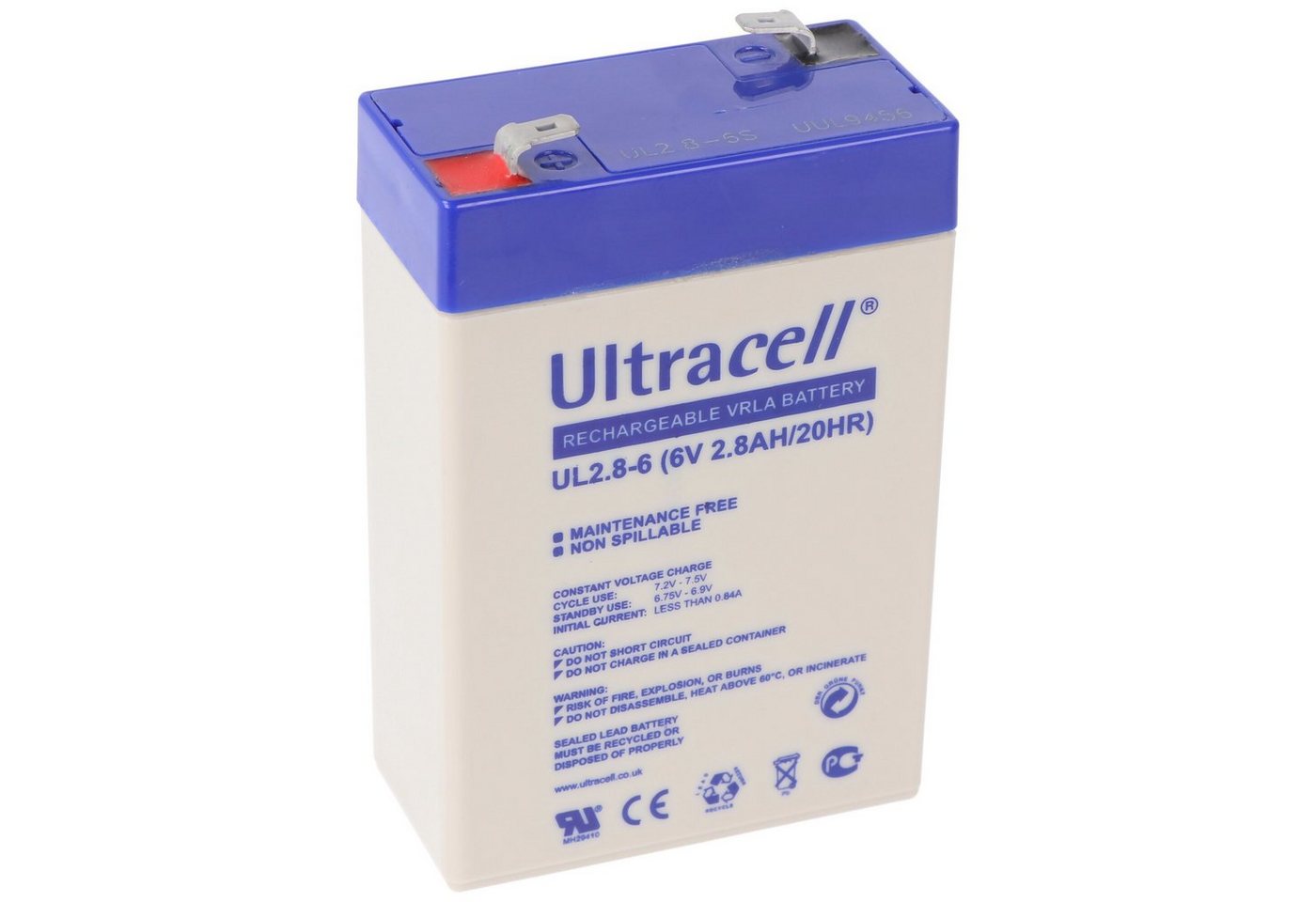 Ultracell Ultracell UL2.8-6 6V 2,8Ah Bleiakku AGM Blei Gel Akku Akku Ultracell Ultracell UL2.8-6 6V 2,8Ah Bleiakku AGM Blei Gel Akku Akku von Ultracell