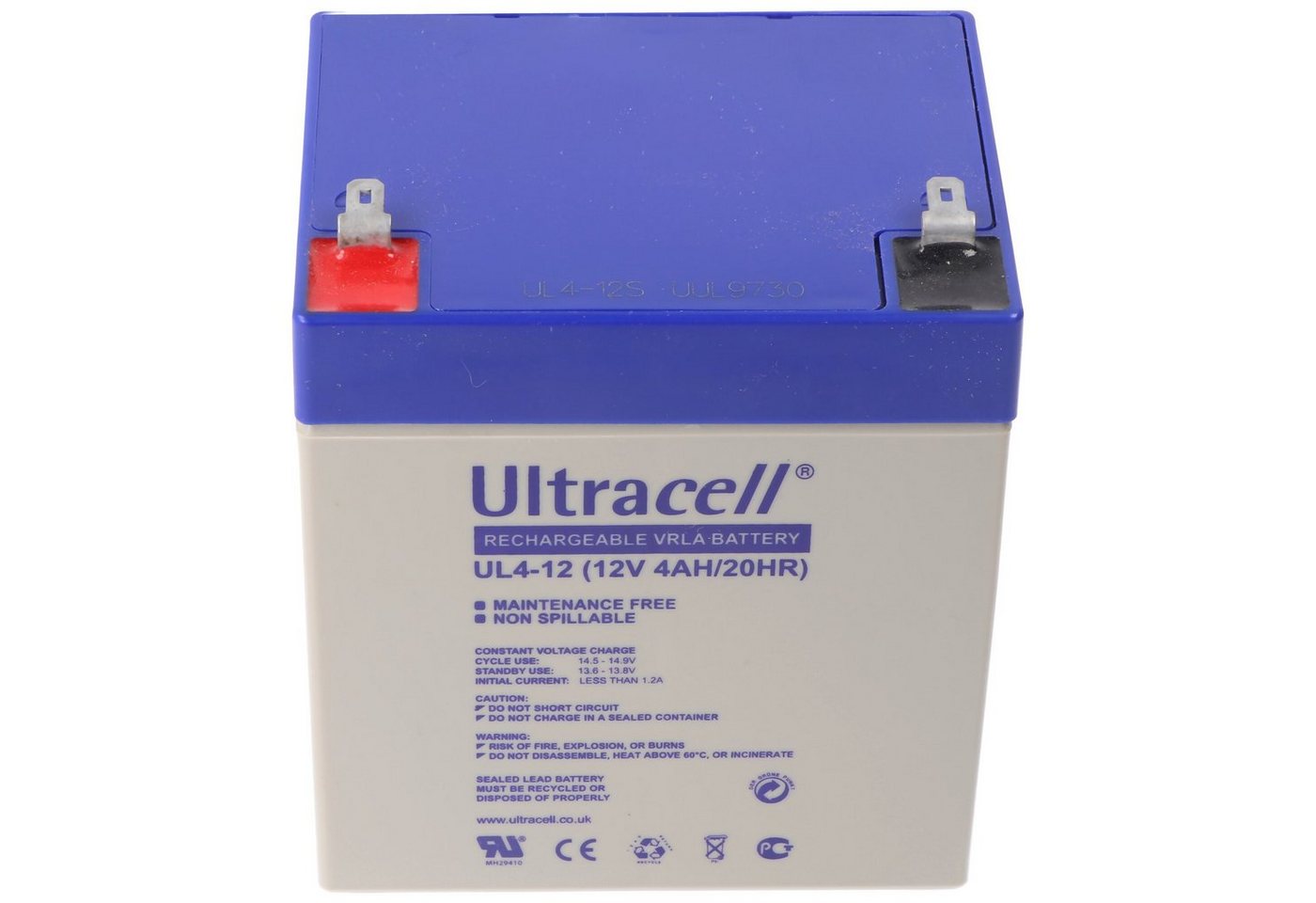 Ultracell Ultracell UL4-12 12V 4Ah Bleiakku AGM Blei Gel Akku Akku Ultracell Ultracell UL4-12 12V 4Ah Bleiakku AGM Blei Gel Akku Akku von Ultracell