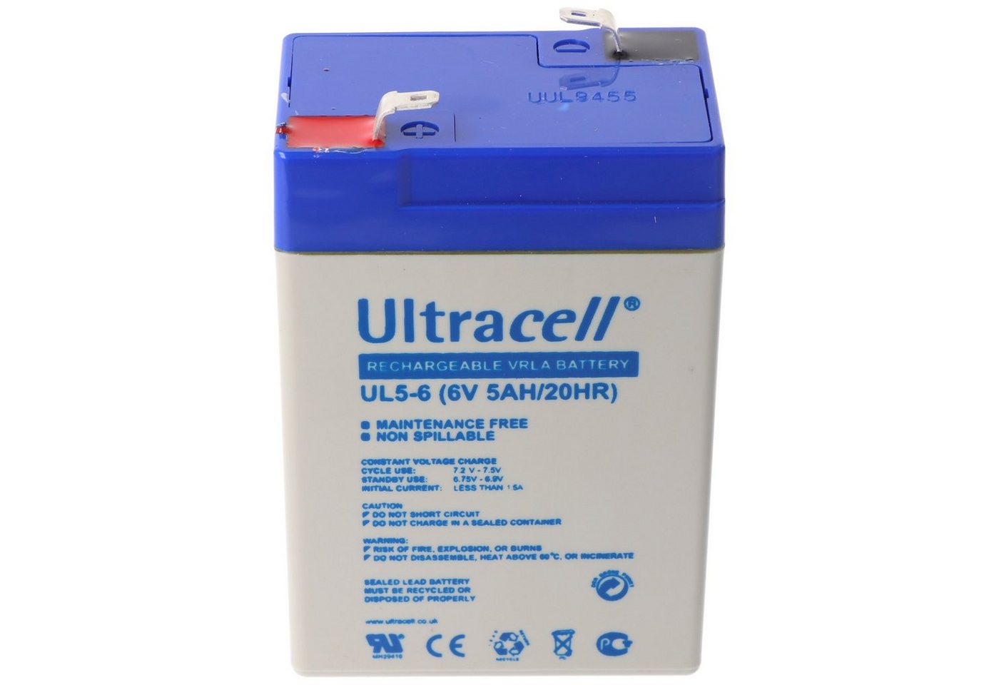 Ultracell Ultracell UL5-6 6V 5Ah Bleiakku AGM Blei Gel Akku Akku Ultracell Ultracell UL5-6 6V 5Ah Bleiakku AGM Blei Gel Akku Akku von Ultracell