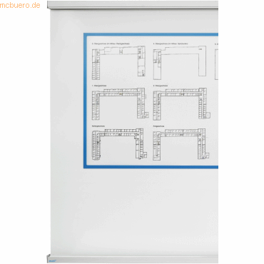 Ultradex 2-Kanal Schiebetafelanlage BxH 3000x1605mm mit Whiteboard Rüc von Ultradex