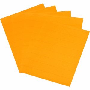 Ultradex Einsteckkarten Planrecord A4 hoch B210xH297mm VE= 5 Bogen a 8 Streifen orange von Ultradex