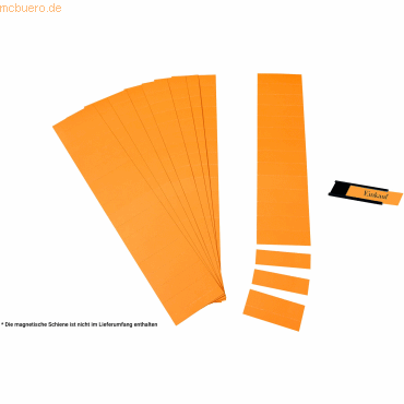 Ultradex Einsteckkarten für 34mm Einsteckschiene 420x297mm orange VE=5 von Ultradex