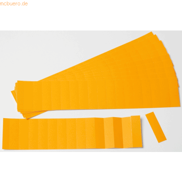 Ultradex Einsteckkarten für 50mm Einsteckschiene 420x46mm orange VE=6 von Ultradex