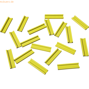 Ultradex Einsteckschiene magnetisch 40x9,5mm VE=18 Stück gelb von Ultradex