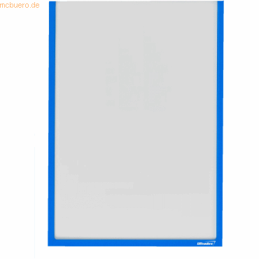 Ultradex Infotasche für DIN A4 hoch selbstklebend VE= 1 Stück blau von Ultradex