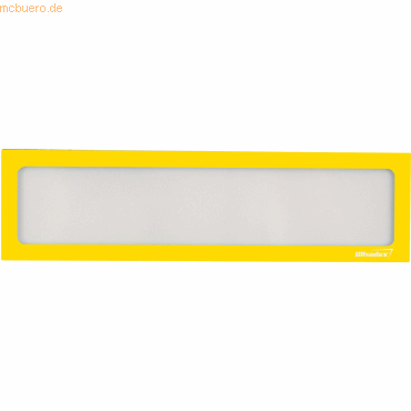 Ultradex Infotasche magnetisch für Überschriften A4quer/A3hoch gelb VE von Ultradex