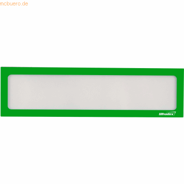 Ultradex Infotasche magnetisch für Überschriften A4quer/A3hoch gelbgrü von Ultradex