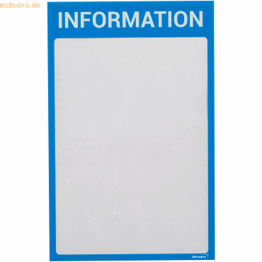 Ultradex Infotaschen mit Überschrift -Information- magnetisch für DIN von Ultradex